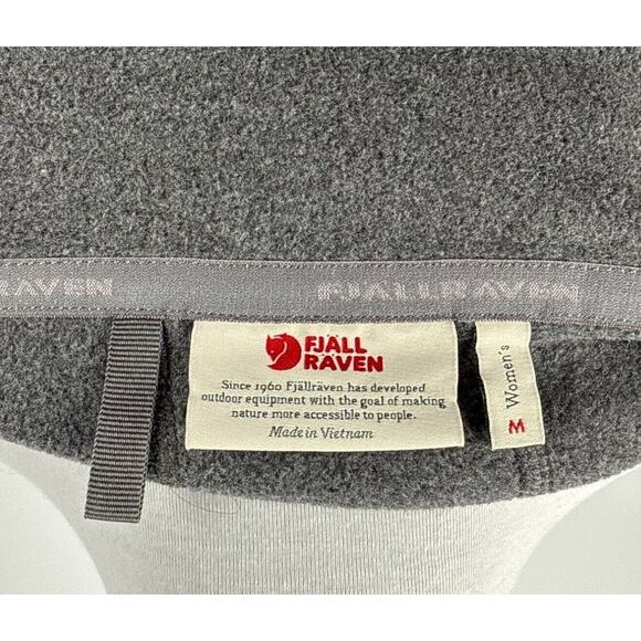 Fjallraven Stina Fleece Sweater Jacket Coat Ovik Women's M Dark Grey Zip Up - Picture 11 of 13